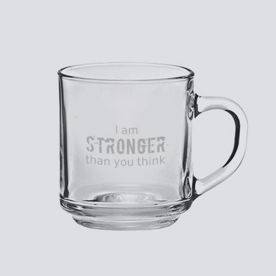 10 oz. Glass Coffee Mugs