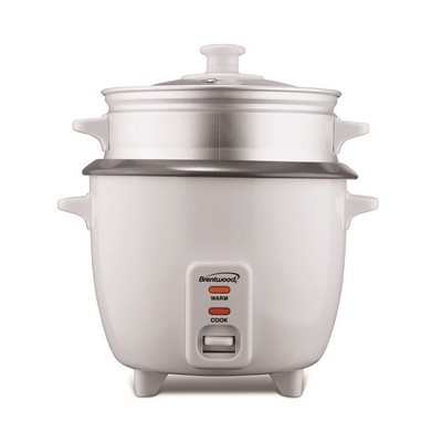 4 Cups (Uncooked) Rice Cooker w/Steamer