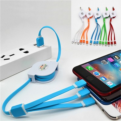 3 in 1 Retractable Charging Cable