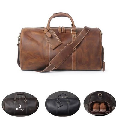 Leather Weekend Duffel Bag