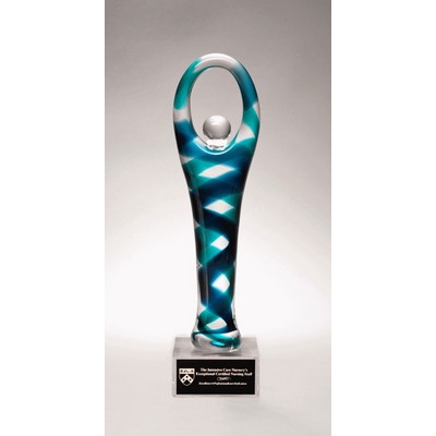 Victory Art Glass Award 12 1/4"H