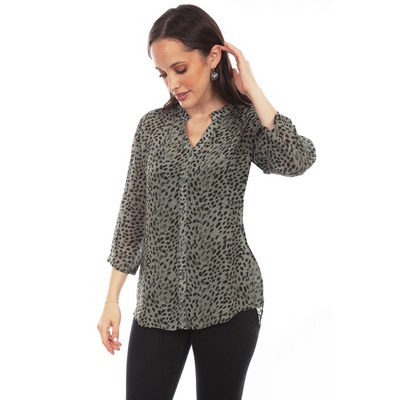 Honey Creek Leopard Print Blouse