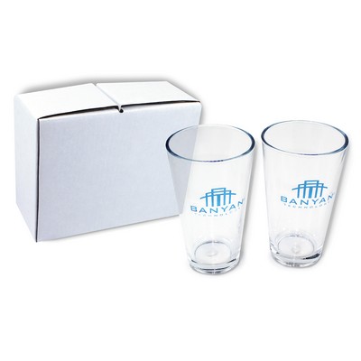 16 Oz. Pint Glass - Gift Set of 2