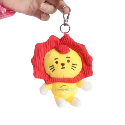 2.5" Plush Keychain Simulation Key Tag - Lion