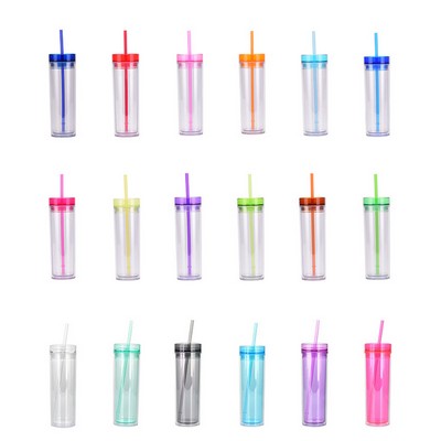 Double wall plastic tumbler 16OZ