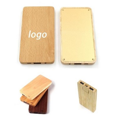 5000mAh Power Bank, Wooden/Bamboo