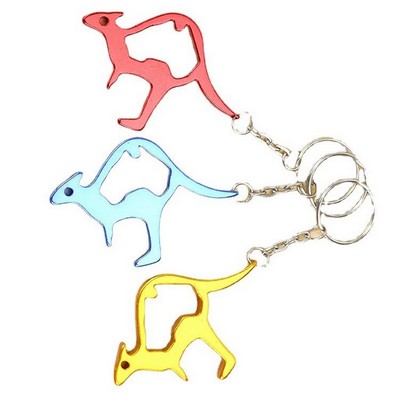 Hollow Kangaroo Bottle Opener Keychain