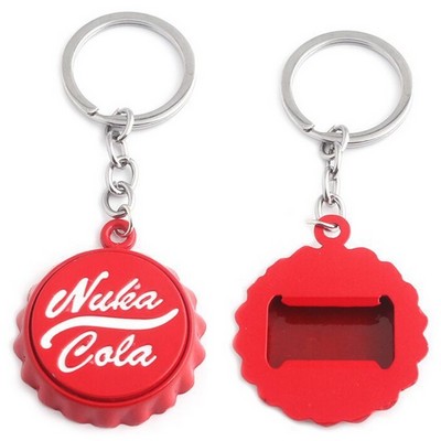 Metal Cap Style Bottle Opener Keychain