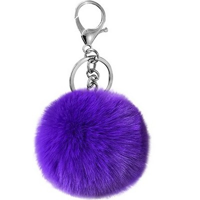 Pom Keychain with Tag