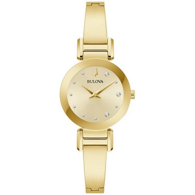 Bulova® Ladies Marc Anthony Modern Bangle w/Champagne Beige Dial