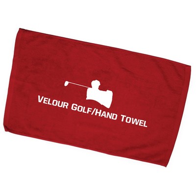 16 x 25 - 2.5lbs/dzn Velour Golf/Hand Towel