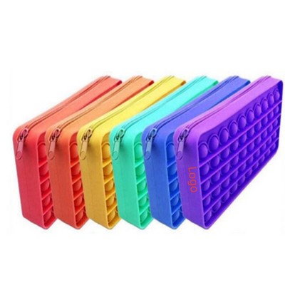 Fidget Pencil Pen Case Stationery Storage Bag Decompression Toy