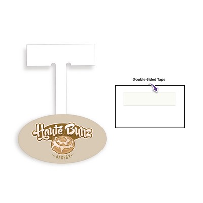 Oval Shelf Talkers with Double Sided Tape