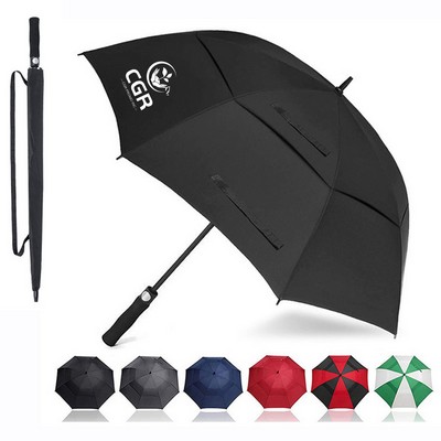 Double Canopy Vented Windproof Automatic Open Golf Oversize Extra Large Umbrella