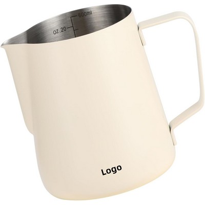 Milk Frothing Pitcher 304 Stainless Steel Multi-Purpose 600ML Home Use Frothing Pitcher