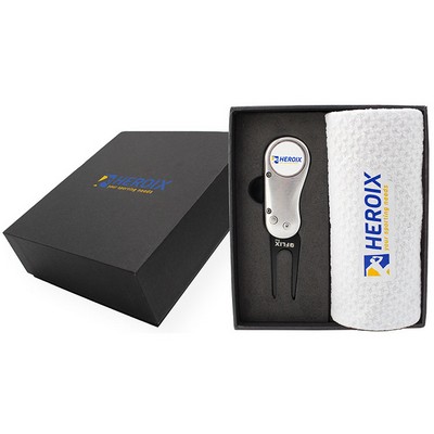 Flix Pro 2.0 Divot Tool & Dormie Towel Mini Presentation Box