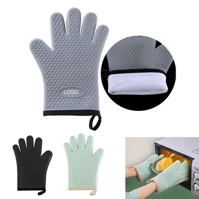 Silicone Heat Resistant Bbq Gloves Oven Mitts