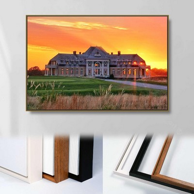 16" X 16" Framed Canvas Wrap - Wood