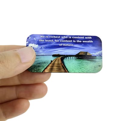 Rectangle Shaped Sublimation MDF Fridge Magnet