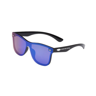 Spectator Mirrored Sunglasses (1 Color Imprint)