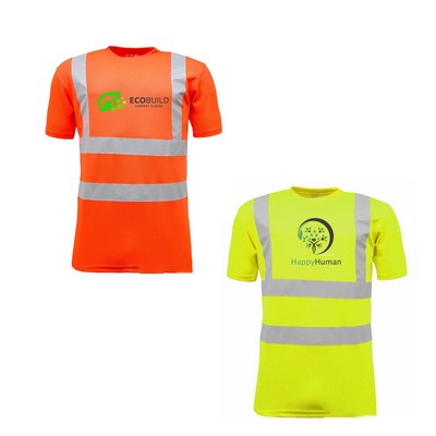 High Visibility Reflective Round Neck T-Shirt