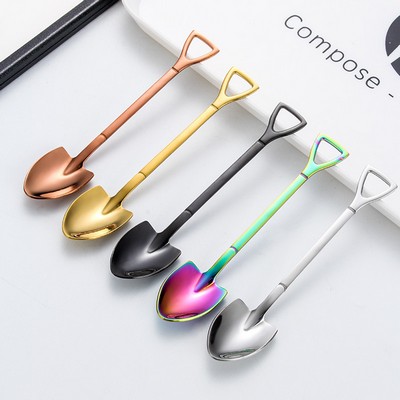 Creative Shovel-shaped Stainless Steel Coffee Spoon