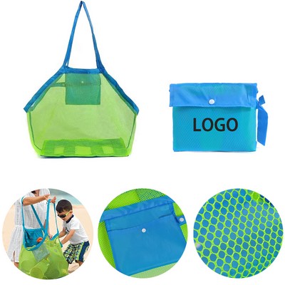 Foldable Mesh Beach Toy Storage Bag