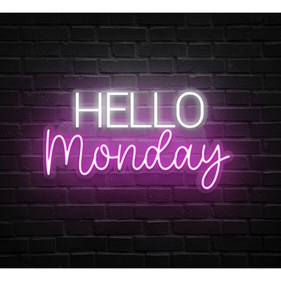 Hello Monday Neon Sign