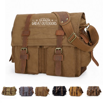 Canvas Laptop Messenger Bag