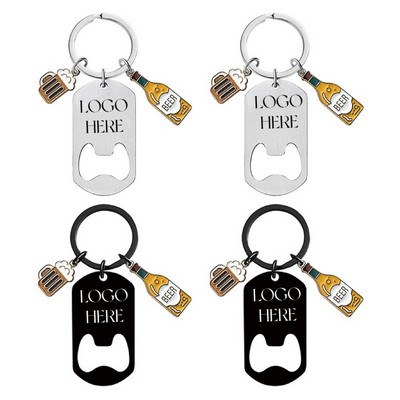 Multi-Functional Portable Beer Bottle Opener And Screwdriver Key Chain