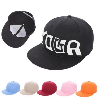 Flat-Brimmed Hip-Hop Hat