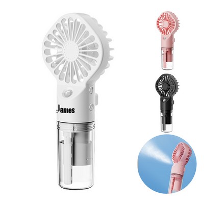 Portable misting fan