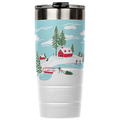 22 oz Leakproof Bison Tumbler - Stainless Steel - Custom