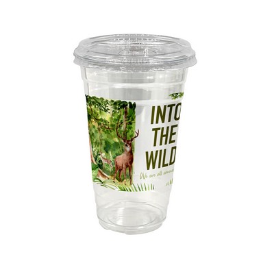 24 oz. Full Color Plastic Cup With Sip Top