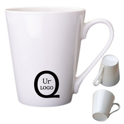 10.8Oz White V-Mug