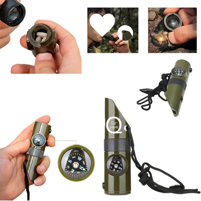 7-In-1 Multi Survival Whistle