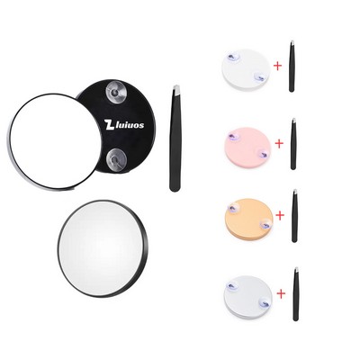 10X Magnification Mirror With Tweezers