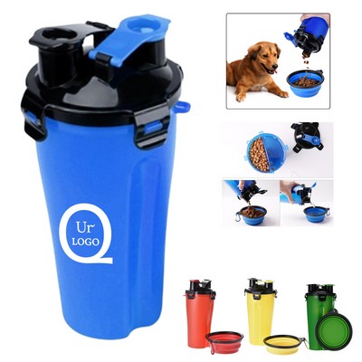 Pet Water Cup And Folding Bowl Set