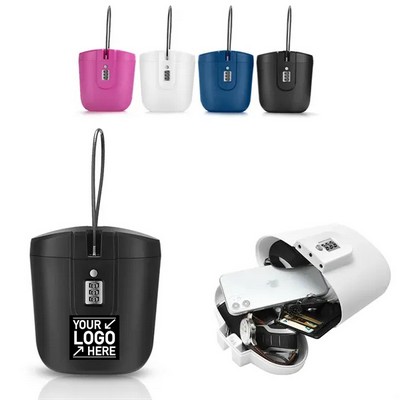 Compact Anti-Theft Lock Box for Secure Portable Storage