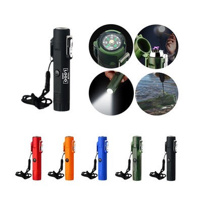 Multi-Functional LED Flashlight with Compass