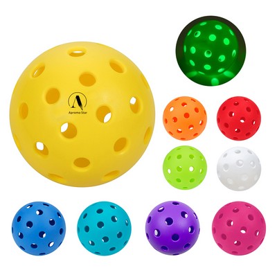 LED Light up Pickleball Balls 40 Holes