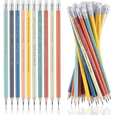 Wood Custom Printed Logo Pre-Sharpened Pencils with Erasers