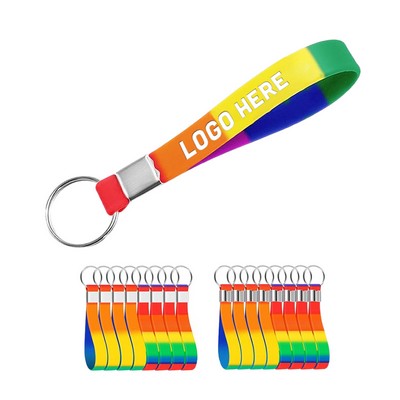 LGBT Pride Bracelet Key Chain