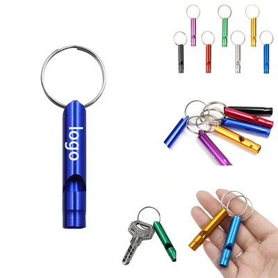 Extra Loud Whistles Aluminium Key Chain