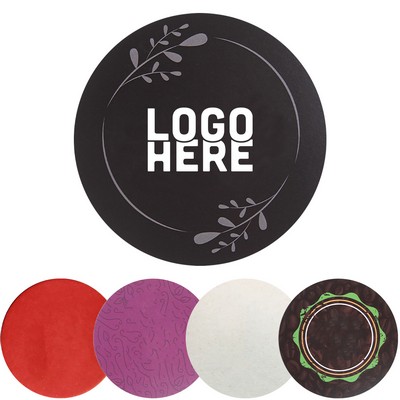 4'' Disposable Round Paper Coaster