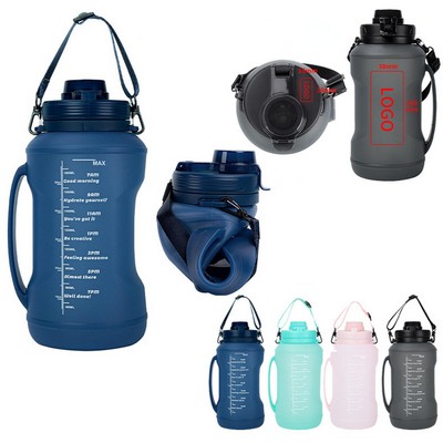 2L Foldable Water Bottle with Straw