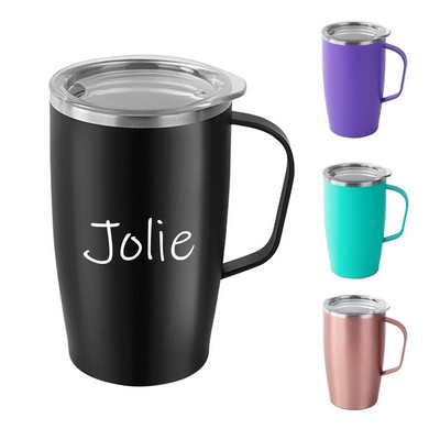 24 Oz. Stainless Steel Mug with Handle