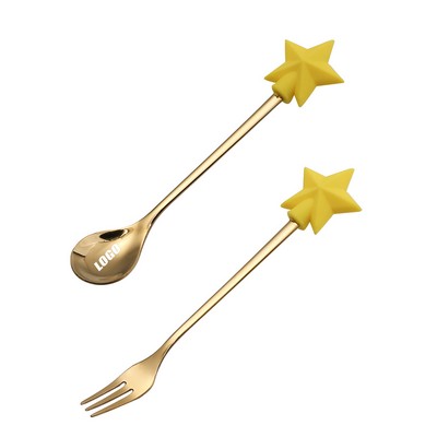 Lollipop Dessert Coffee Spoon Or Fork