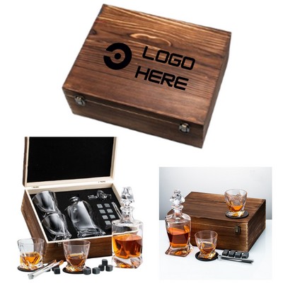 28Oz Decanter Whiskey Stones Gift Set