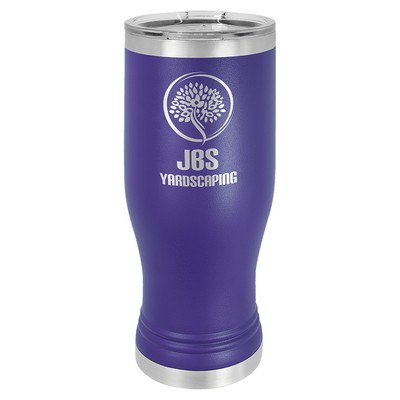 Purple Polar Camel 20 oz Pilsner Tumbler with Clear Lid